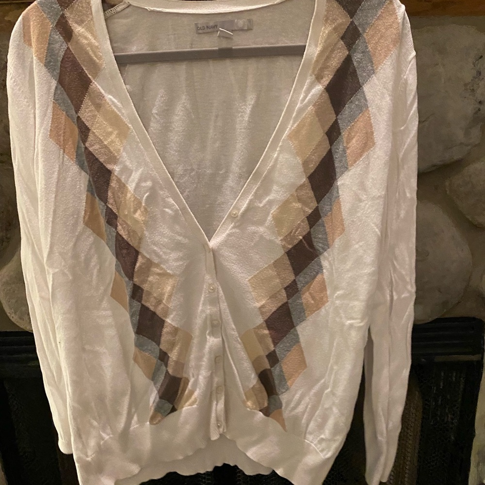 Argyle old navy cardigan